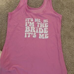 Pink Bride Tank Top
